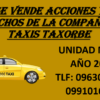 ACCIONES Y DERECHOS TAXI